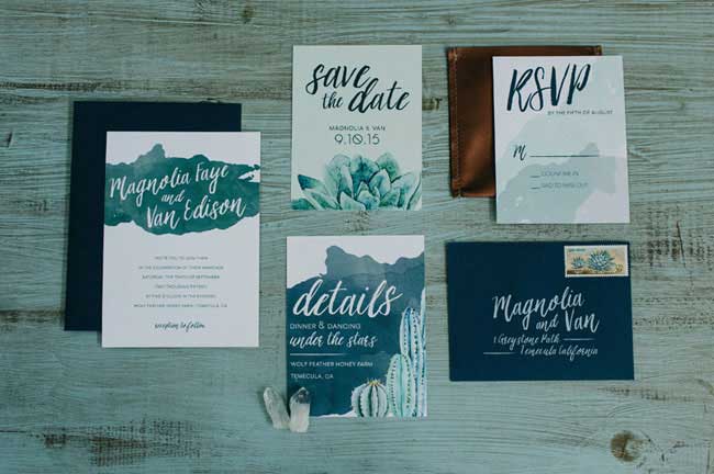 idee save the date theme cactus